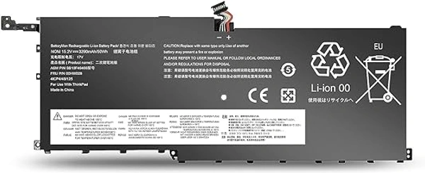 HB PLUS 00HW028 Battery for LEN0V0 Thinkpad X1 Carbon 4th Gen 2016 / ThinkPad X1 Yoga 1st 2nd Ultrabook, P/N: 00HW029 SB10F46466 SB10F46467 SB10K97566 01AV438