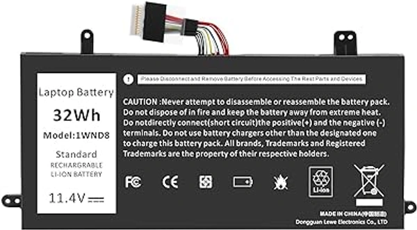 HB PLUS 1WND8 Laptop Battery for Dell Latitude 12 5285 5290 2-in-1 Series p/n: Battery 1WND8 J0PGR JOPGR 0RDYCT RDYCT