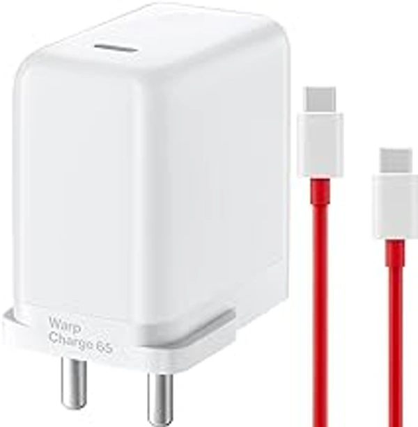 HB Plus 65W WARP Charger Adapter with C to C Cable for Compatible for Oneplus 11/11R/10/10 Pro/9/9 Pro/ 9R/ 8/ 8T/ Nord/CE 22t