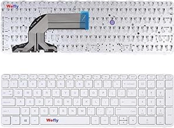 HB Plus 749658001 PK1314D2A00 TPNQ118 TPNF113 Laptop Keyboard Compatible for HP Pavilion 15D 15E 15G 15R 15N 15S 15H 15A Series 250 G3 255 G3 250 G2 255 G2 US Layout White Laptop Keyboard