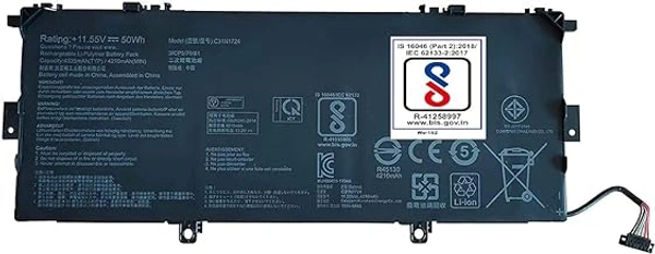HB Plus C31N1724 Laptop Battery Compatible for Asus ZenBook 13 UX331U UX331UAL U3100FAL UX331FAL UX331FAL-EG017R UX331FAL-EG028T Series Laptop Battery