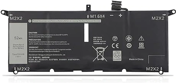 HB Plus DXGH8 Laptop Battery Compatible for Dell XPS 13 9305 9370 9380 7390 7400 5391 5390 7490 7390 7391 2-in-1 3301 P82G P130G P14 G P1155 G H754V G8VCF Type DXGH8 0DXGH8