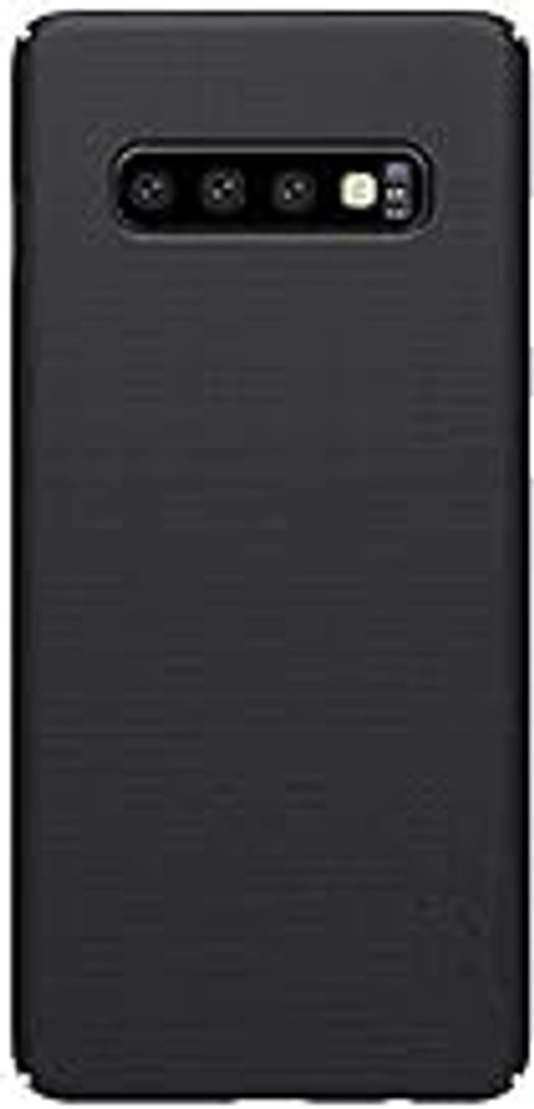 HB PLUS Frosted Shield Ultra Thin Hard Plast Plastic Back Casse for Samsung S10 (Black)