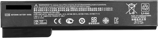 HB Plus Laptop Battery Compatible for HP 8560 EliteBook 8460p 8460w 8470p 8470w 8560p 8570p 6360b 6460b 6465b 6470b 6475b 6560b 6565b 6570b CC06 CC06X CC06XL HSTNN-F08C HSTNN-I90C HSTNN-LB2F HSTNN-LB2H