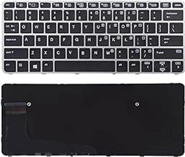 HB Plus Laptop Keyboard Compatible for HP EliteBook 725 G3 725 G4 820 G3 820 G4 Black Color with Frame Without Backlit Without Mouse. Laptop Keyboard
