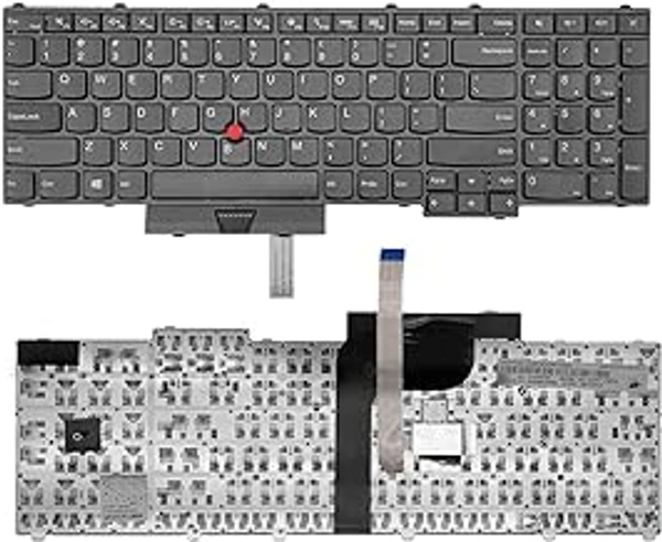 HB Plus Laptop Keyboard Compatible for Lenovo ThinkPad P50 P51 P70 P71, with Frame Pointer No Backlight US Layout