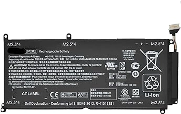 HB PLUS LP03XL Battery Compatible for HP Envy 15-ae000 15-ae100 M6-P113Dx M6-P Series LP03048XL HSTNN-DB6X HSTNN-DB7C HSTNN-UB6R TPN-C121 C122 TPN-C124 804072-241 807211-121 221 807211-241 807417-005