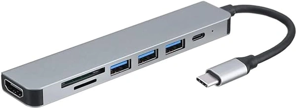HB PLUS Mport 31C USB C Hub (4-in-1) Type C Multiport Adapter with 1 x USB 3.0 & 3 x USB 2.0 Ports up to 5 Gbps High Speed Data Transfer for Laptop MacBook PC