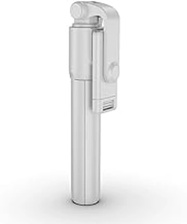 HB Plus Selfie StickExtendable Selfie Stick with Wireless Remote&Tripod StandPortableLightweightCompatible with All Smartphone&Mobile (White) Pack of 1