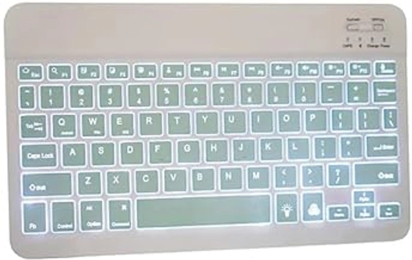 HB PLUS Wireless Keyboard Mouse Set - 10 Inch Ultra Slim Ergonomic Set for Seamless Connectivity with Tablets Mobile Phones and Laptops (Green)