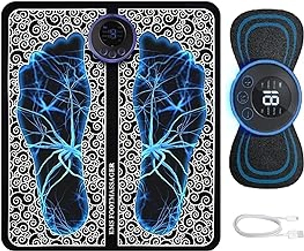 Softsoap Foot-Massager-Pain-Relief-Wireless-Electric-Ems-Massage-Machine-Rechargeable-Portable-Folding-Automatic-With-8-Mode19-Intensity-For-Legs-Body-Hand-Therapy-Body-Wash (Multilll) - 124