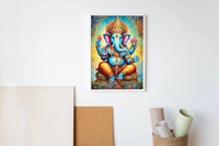 Lord Ganesh Canvas Painting - 24x36 inch - 24x36 inch