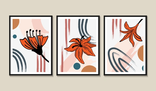 Abstract Boho Flowers 11964533 - A3-1218-INCH