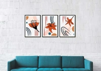 Abstract Boho Flowers 11964533 - A3-1218-INCH