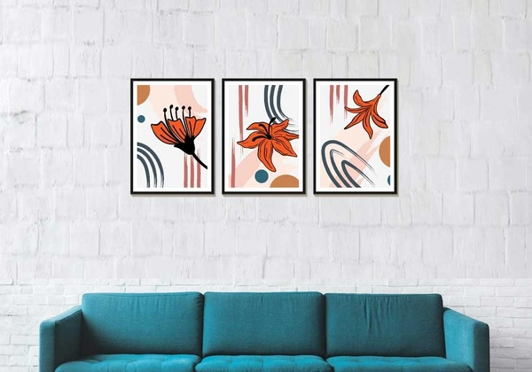 Abstract Boho Flowers 11964533 - A3-1218-INCH