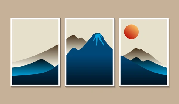 Abstract Boho Landscape Mountain 9319677 - A3