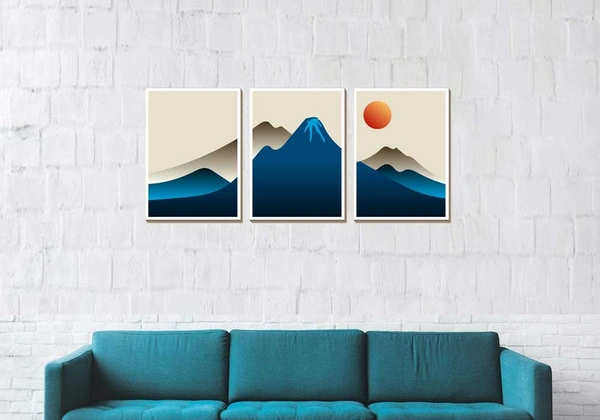 Abstract Boho Landscape Mountain 9319677 - A3