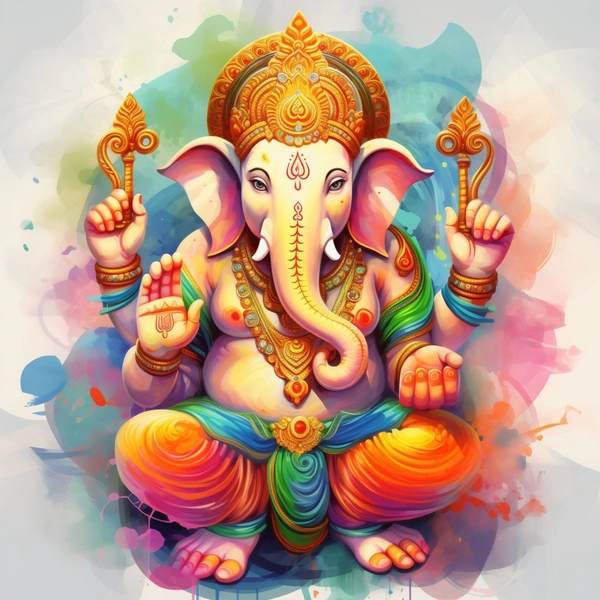 Ganesha GAN18SQ101 - 18x18 inch, Rainbow