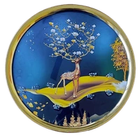 Kolor Kraft Crystal Wallart Deer Scenery - 29 cm