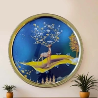 Kolor Kraft Crystal Wallart Deer Scenery - 29 cm