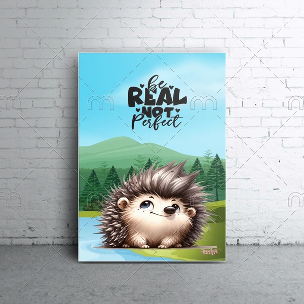 KolorKraft kids room poster be real not perfect - 