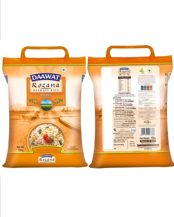 Daawat rojana  বাসমতি চাল ১০ কেজি 
