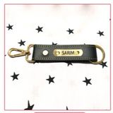Create Your Own  Name Keychain  - Black