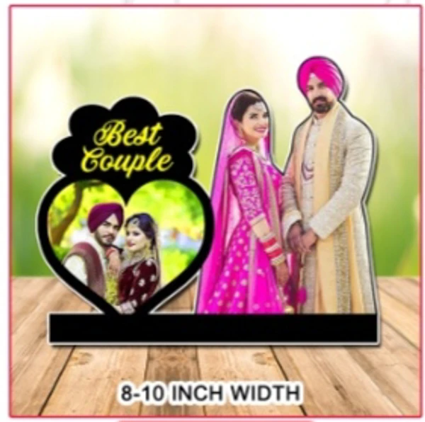 Create Your Own  Best Couple Standee - Black, 8*10