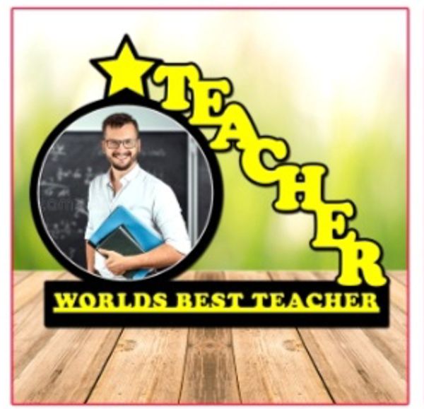 Create Your Own  Teacher Table Top  - Black