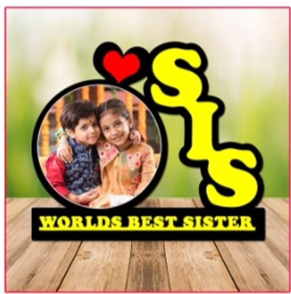Create Your Own  Sister Wooden Standee  - Black