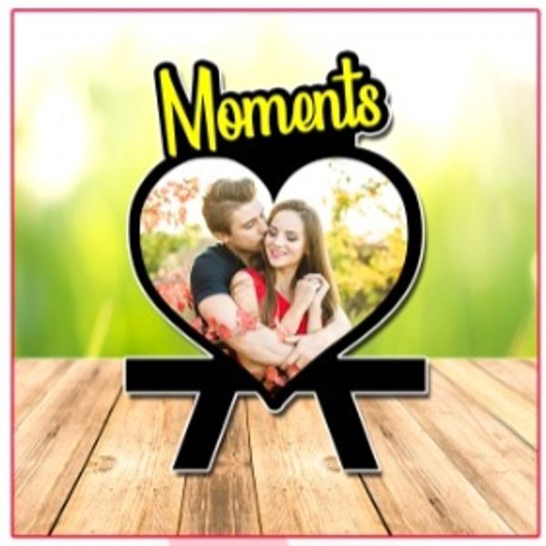 Create Your Own  Moments Wooden Standee  - Black