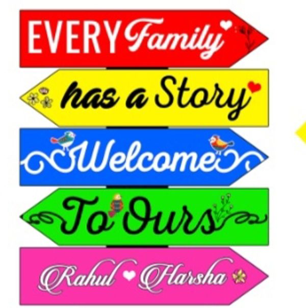 Create Your Own  Story Name Plate  - 18 Inch
