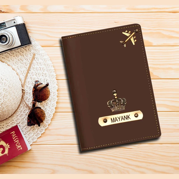 Create Your Own  Passport Cover  - Brown