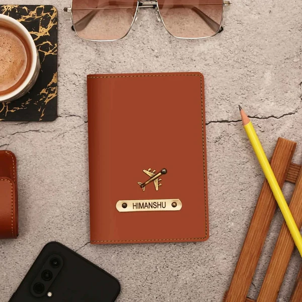 Create Your Own  Passport Cover  - Brown