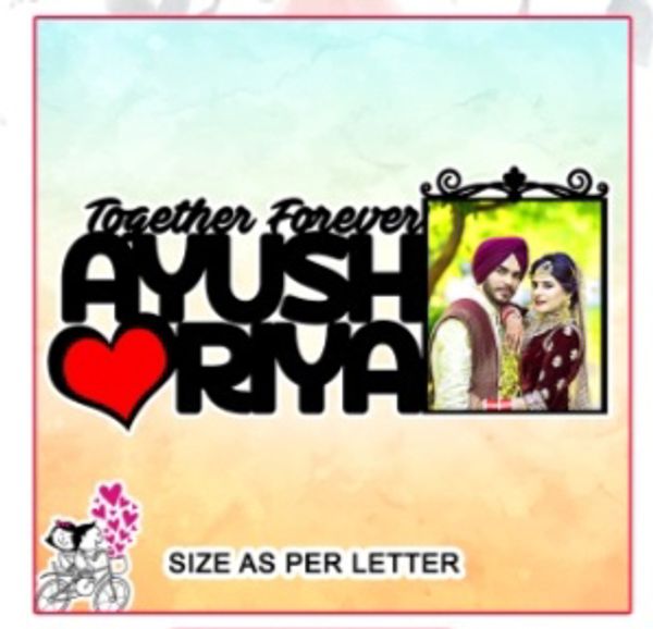 Create Your Own  Couple Name Frame 