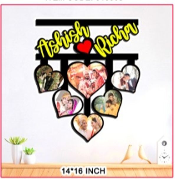 Create Your Own  Couple Name Frame Heart - 14*16 Inch
