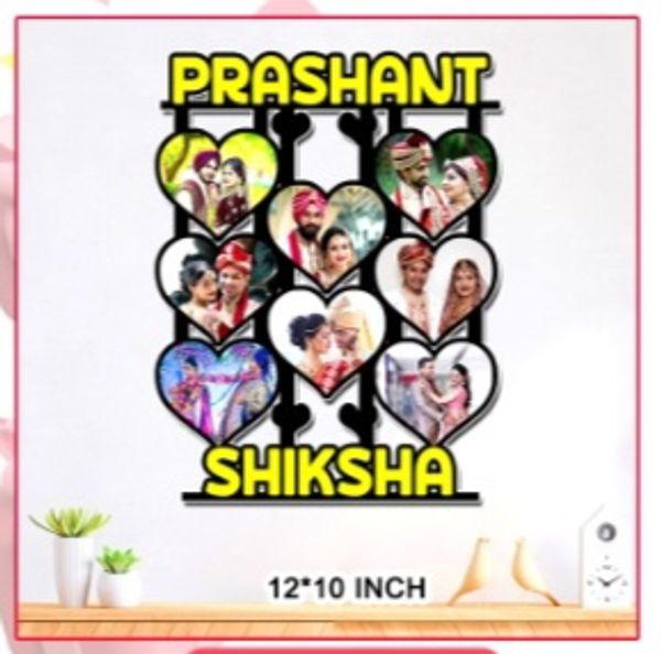Create Your Own  Couple Name Big Frame  - 12*10 Inch
