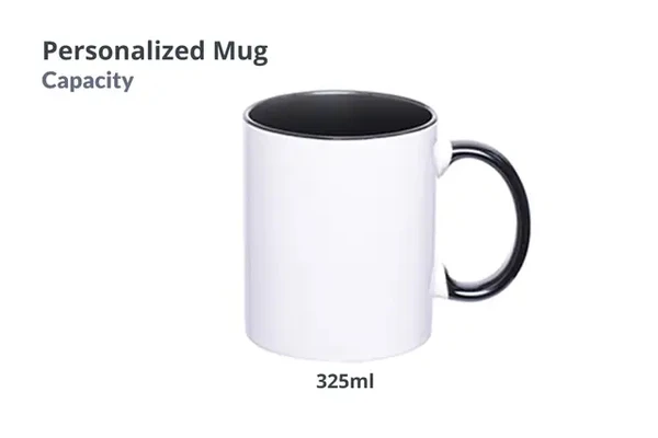 Create Your Own  Personalized Inner Color Mug - Yellow