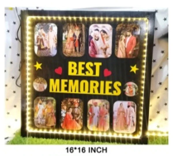 Create Your Own  Best Memories Frame  - 16*16 Inch