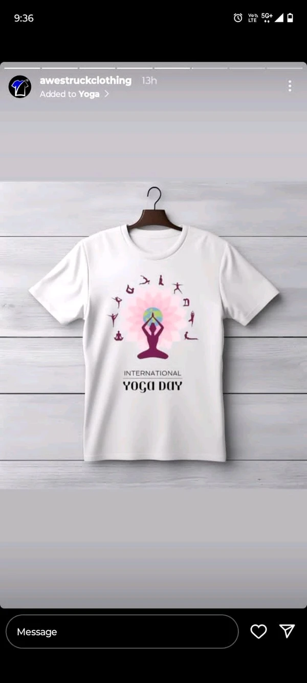 Create Your Own  Personalised Yoga T-shirt  - XXL