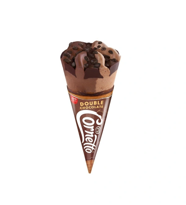 Kwality Walls Cornetto Double Chocolate Frozen Dessert Cone - 105ml