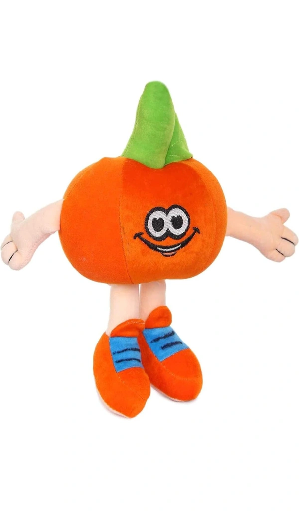 ORANGE SOFT TOY  - Yellow Orange, 30 cm