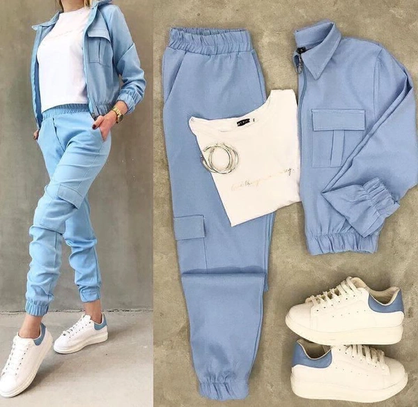 Top Bottom & Jacket Set