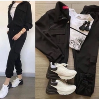 @fashop.official  Top Bottom & Jacket Set - Black, Small