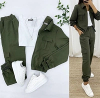 @fashop.official  Top Bottom & Jacket Set - Marron, Large