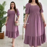 Solid Cute Summer Dress - XL, Black