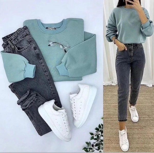 Sweatshirt  - S, Blue