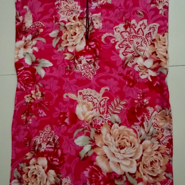 Printed Kurti - Xl - Pink
