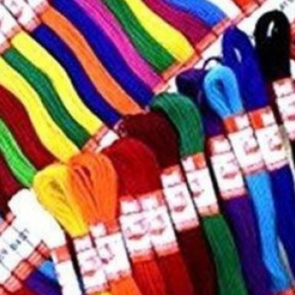Embroidery Thread - 15 Pc. - Choose your colours from chart . colours may be vary.