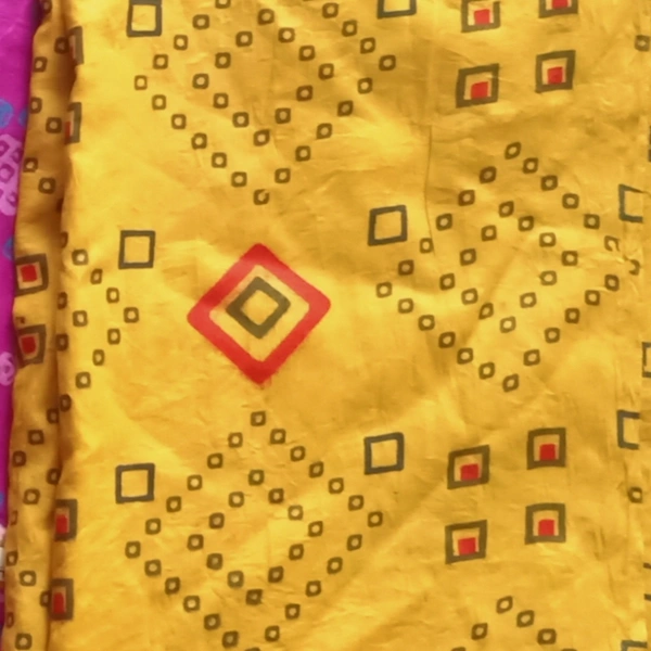 Cotton Dupatta With Lace Border - yellow